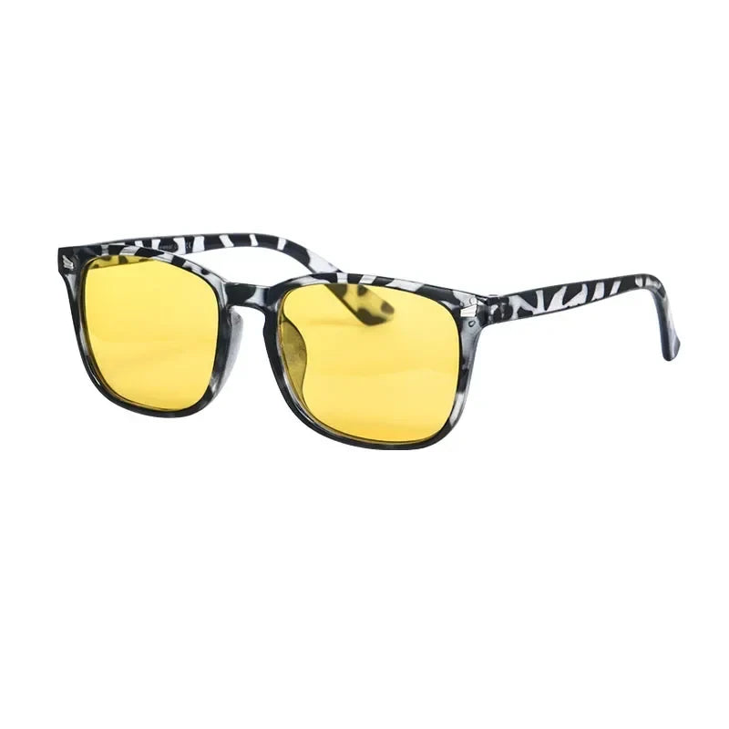 SHINU Men’s glasses blue light blocking computer glasses Yellow Orange lenses glasses for work game red lenses for better sleep