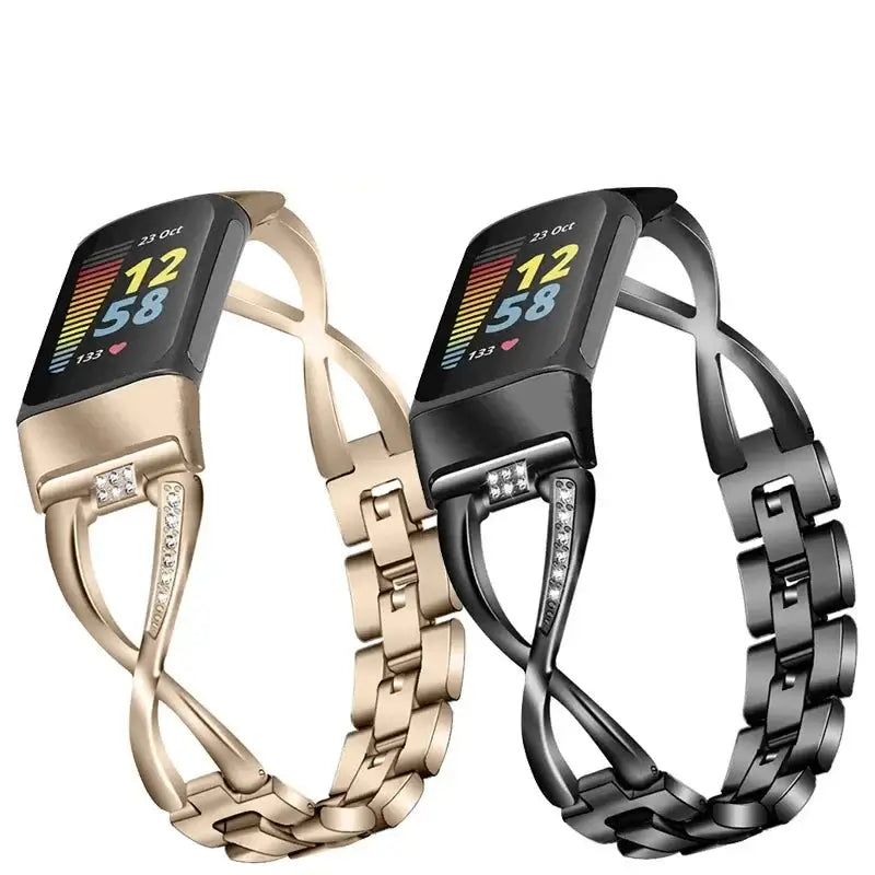 Fitbit Charge 5 & 6 Infinity-Link Stainless Steel Bracelet Band