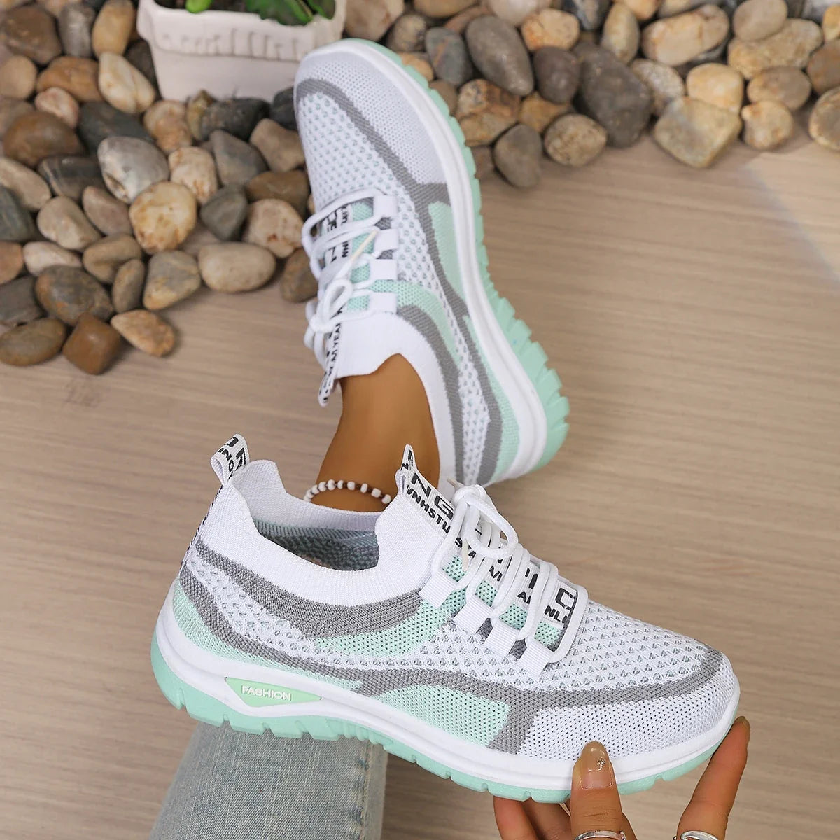 Versatile Two-Tone Casual Summer Sneakers for Work and Play