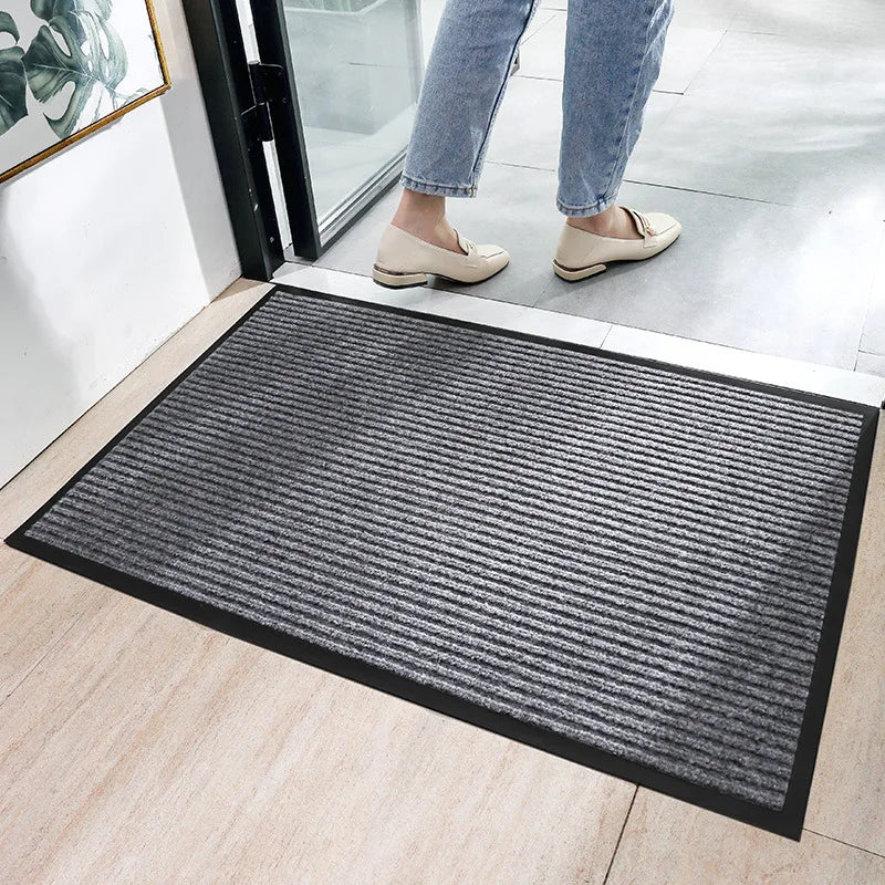 Front Door Mat Heavy Duty Indoor Outdoor Doormat Low Profile Outdoor Mats For Home Entrance Fade Resistant Shoe Scraper Mat