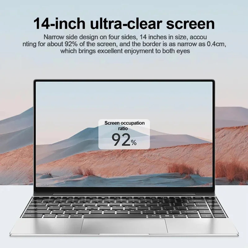 14.1" Ultra Slim Laptop Intel I9-10980hk Win11 Pro 16GB 2TB SSD FHD