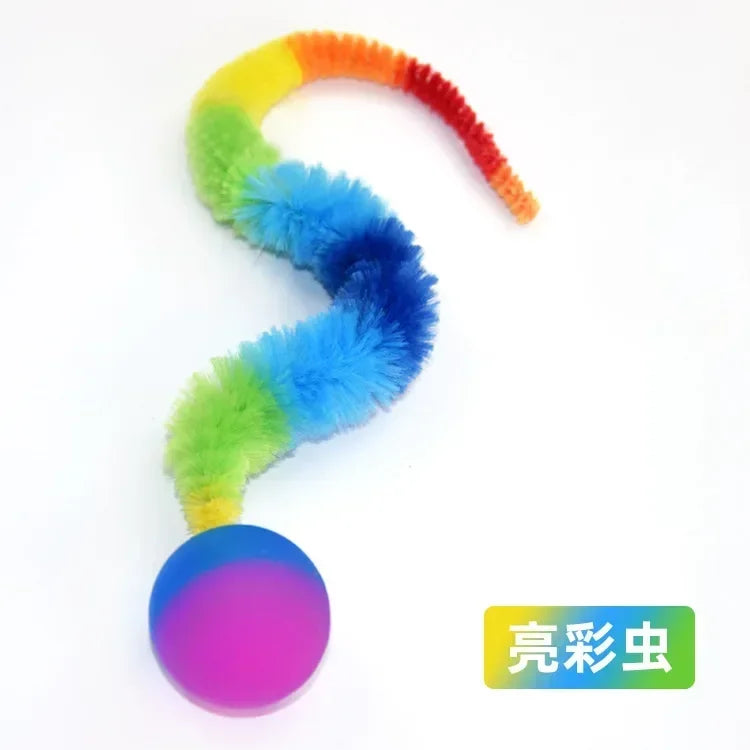 1/5/10pcs Cat Interactive Toys Tickle Cat Colorful Bouncing Ball Pet