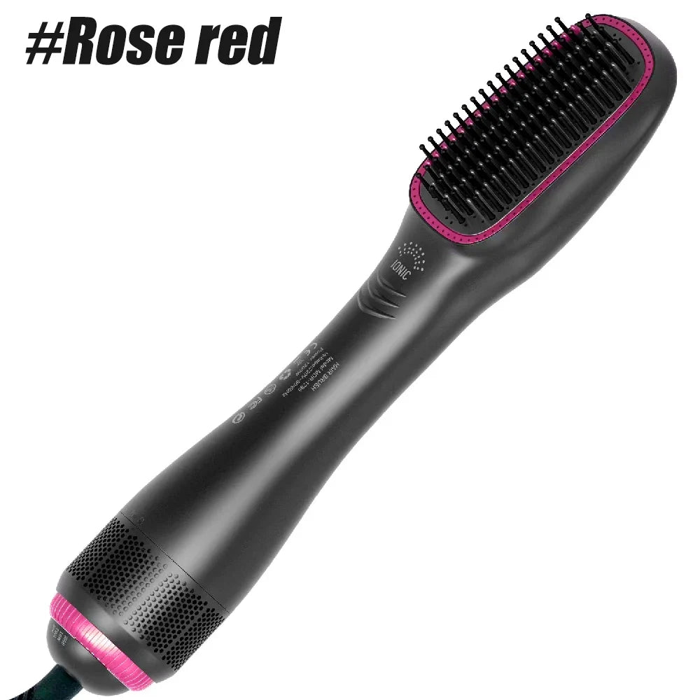 1PCS Hair Dryer Brush Blow Dryer Brush Straightener, 3-in-1 1200w