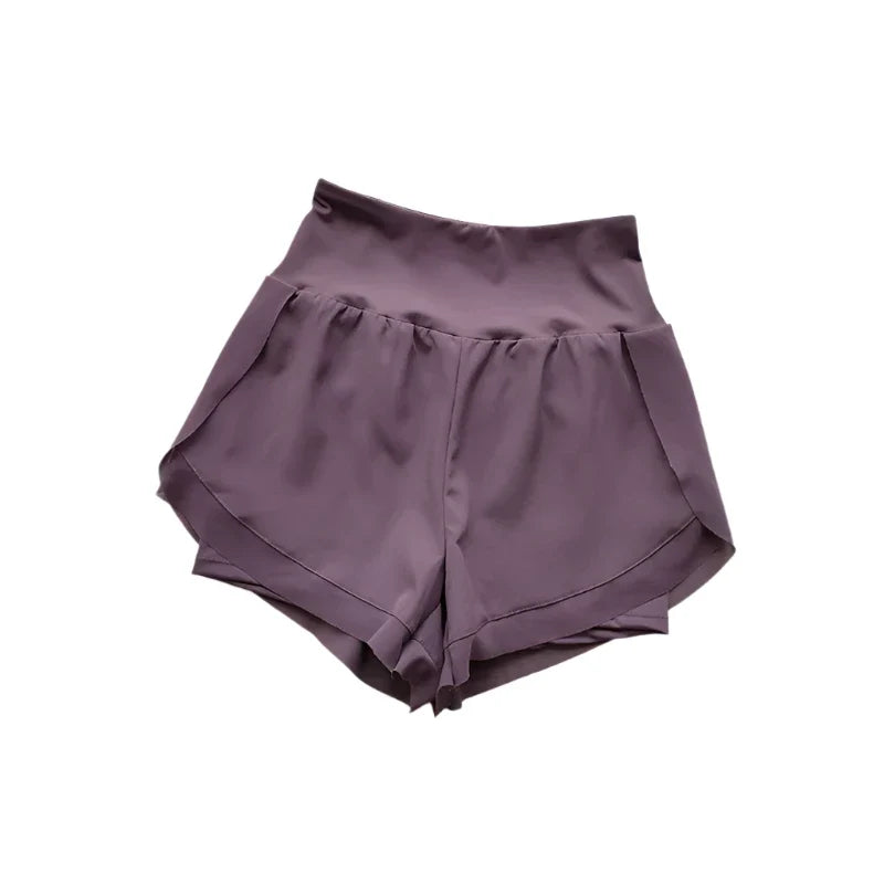 Women's 2 in 1 Yoga Shorts Quick Dry High Waist