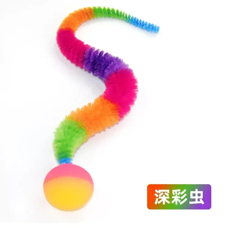 1/5/10pcs Cat Interactive Toys Tickle Cat Colorful Bouncing Ball Pet