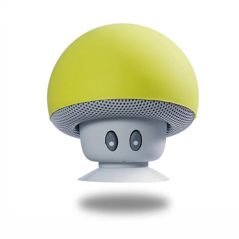 Mini Bluetooth Speakers Cute Mushroom Design Portable Wireless Sound Box For PC Suction Cup Phone Holder Walkman for Girls Pink