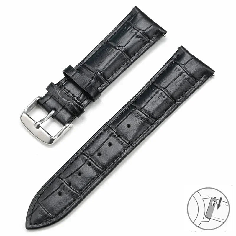 Amazfit Balance, GTR, GTS & Bip Croc-Embossed Leather Band