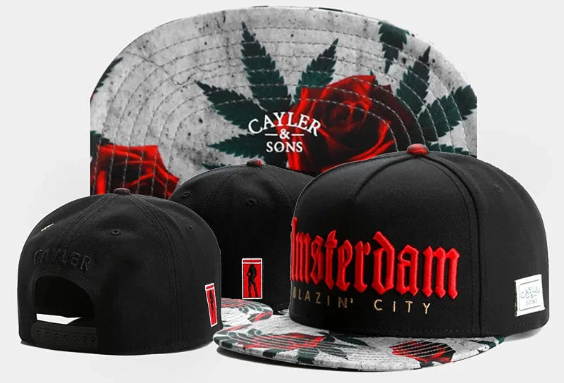 Gorra Ajustable de Béisbol con Visera Plana – Diseño Mano Calavera