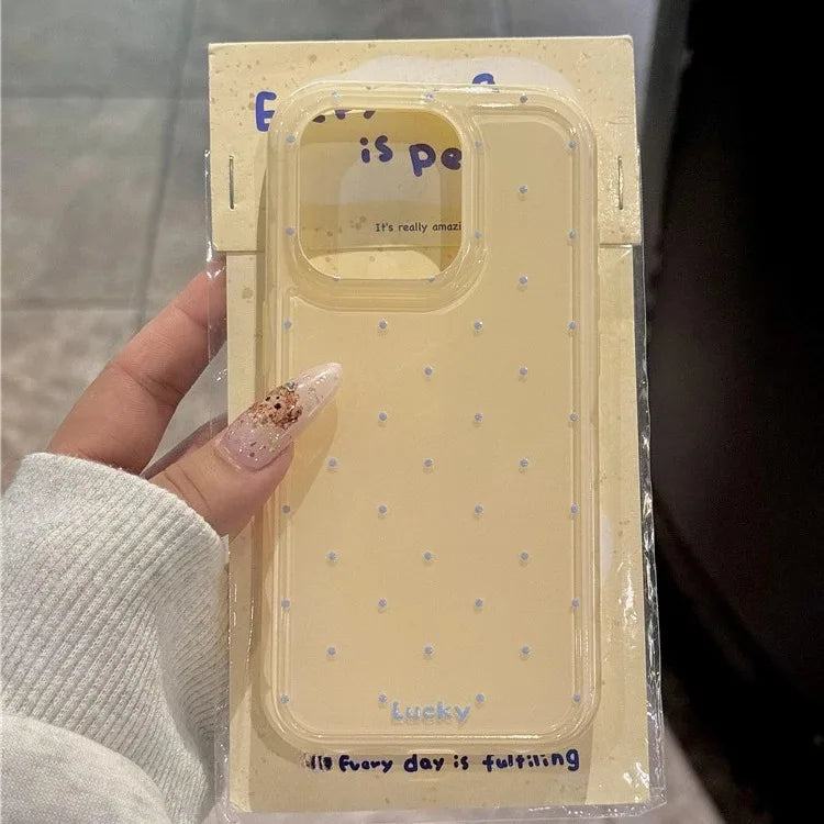 Cute Polka Dot Macron Color Wave Point Soft Silicone Phone Case