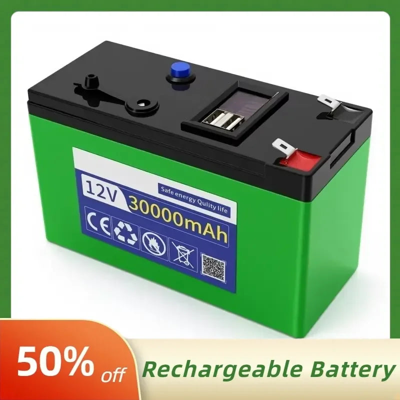 12V 30000mah Rechargeable Li-Polymer Battery Pack for Agricultural