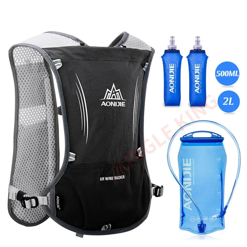 Running & Hiking Hydration Vest 5L Capacity 2L Bladder Included