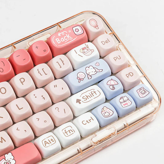 Juego de teclas kawaii Conejitos Snack