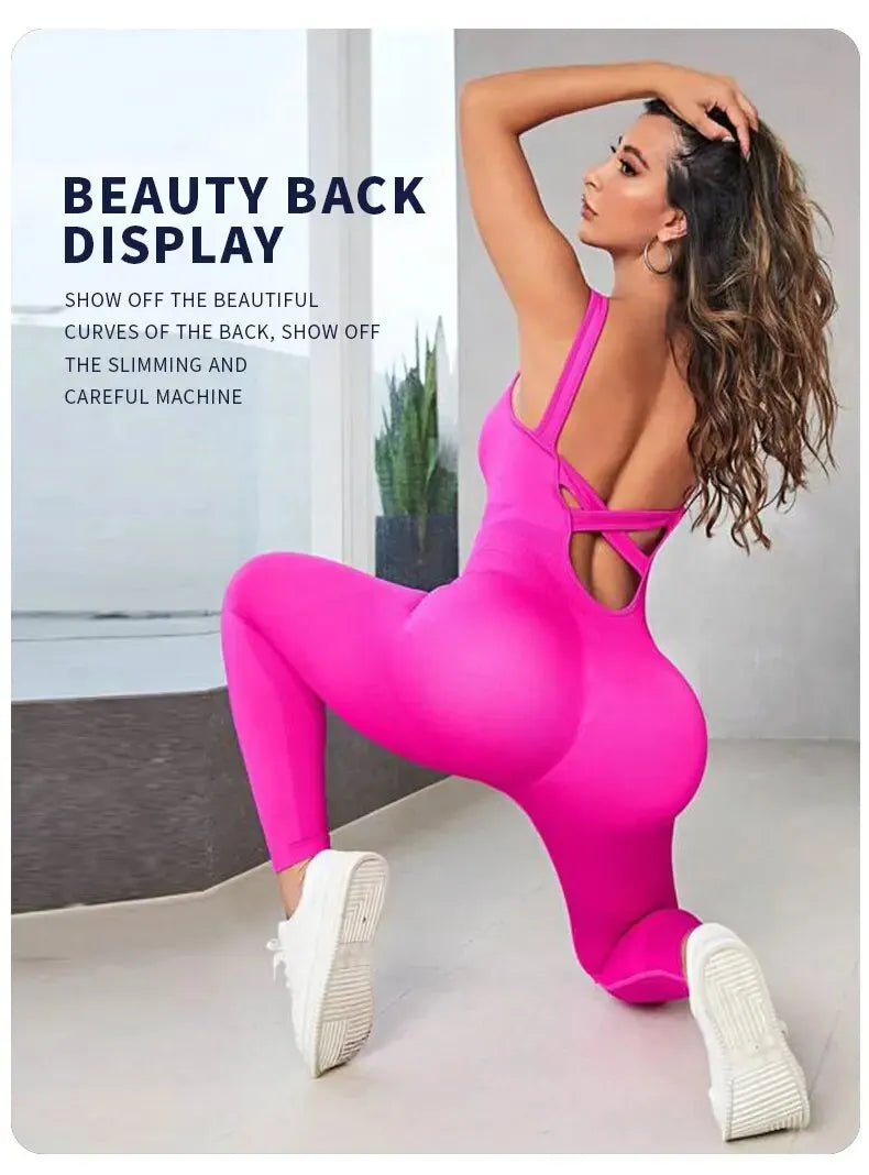 Mono de yoga ceñido sin espalda FlexiFit