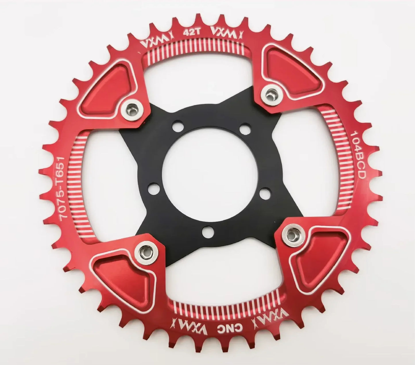 ALLTOO Bike Part Bicycle Crankset Bafang 104BCD Motor Aluminum Alloy Chainring Mid Drive Adapter For Electric E-bike 32T-52T