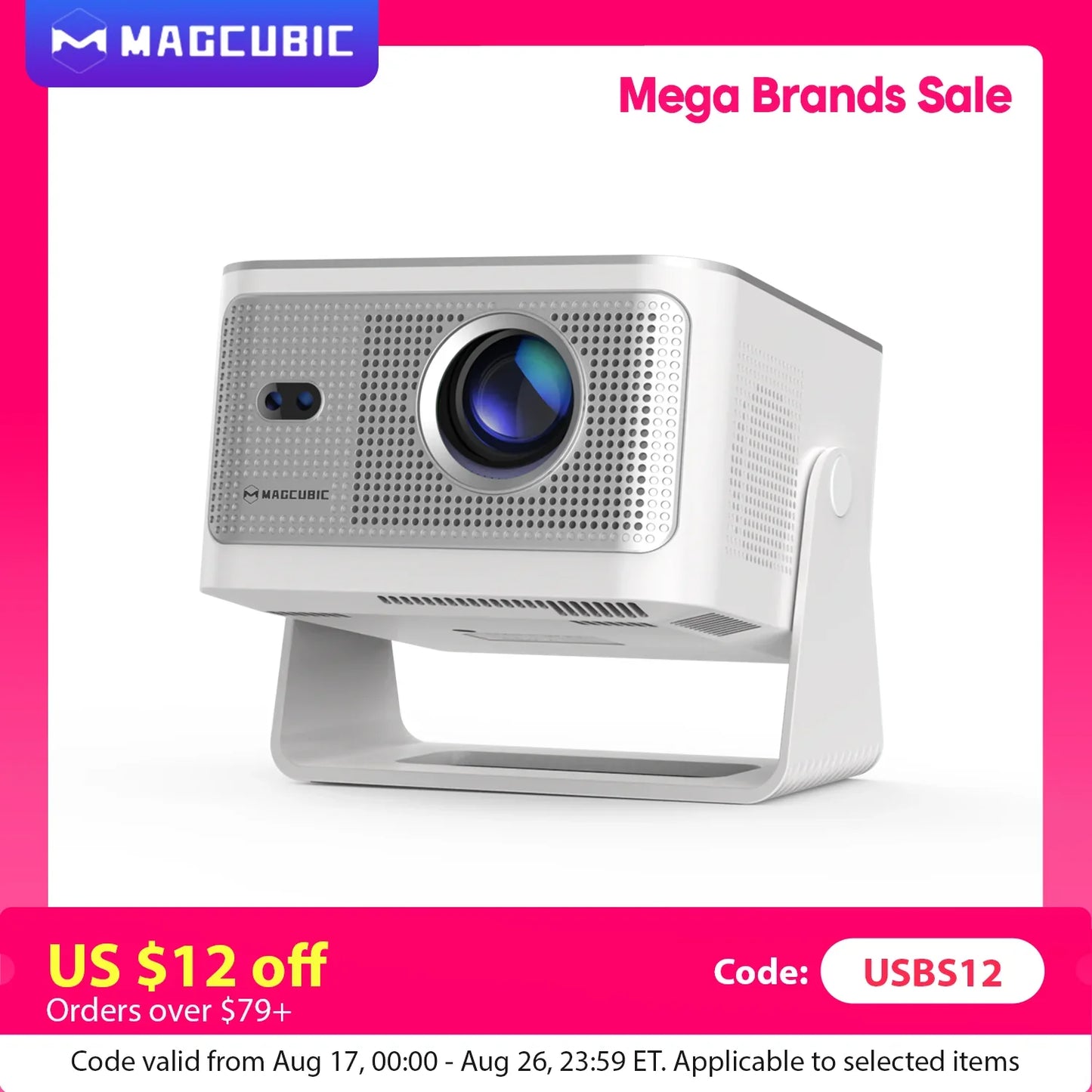 Magcubic Android 14 900ANSI Projector Auto Focus Native 1080P Support 8K With Wifi6 BT5.4 Portable Movie Outdoor HY350Max