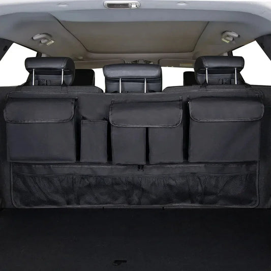 Organizador de Almacenamiento Colgante para Maletero de Coche con 9 Bolsillos, Tela Oxford Impermeable, Multibolsillos