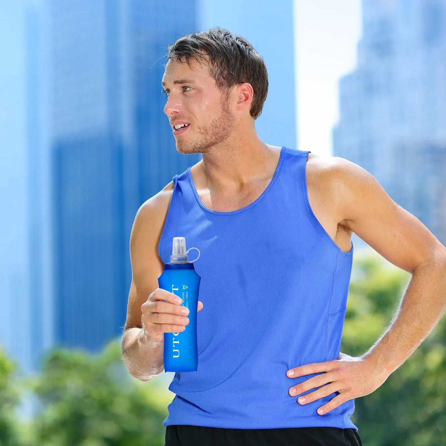 250ml/350ml/500ml Folding TPU Water Bottle