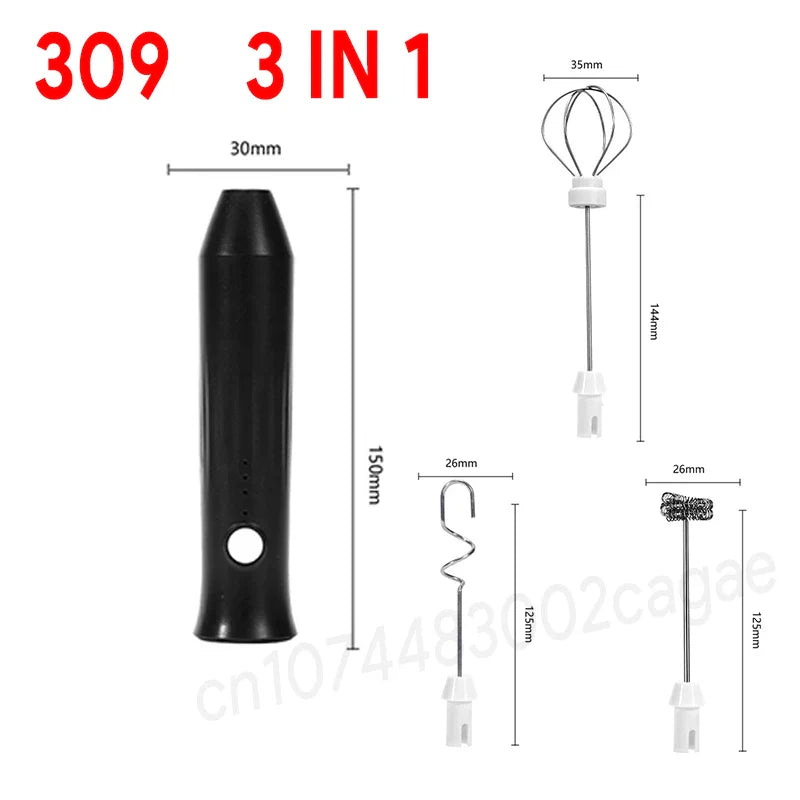 Upgraded Electric Coffee Frother And Milk Whisk USB Rechargeable