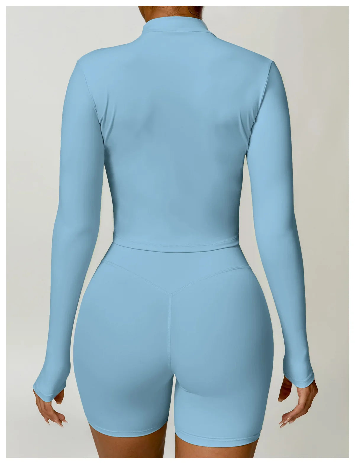 Chaqueta de mujer con cremallera completa y estilo deportivo