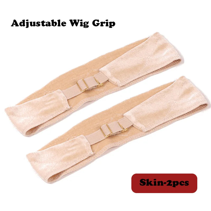 Nueva banda invisible para pelucas Plussign, diadema de agarre para pelucas de encaje frontal, 1 unidad/lote, color nude, banda de terciopelo antideslizante para sujetar pelucas
