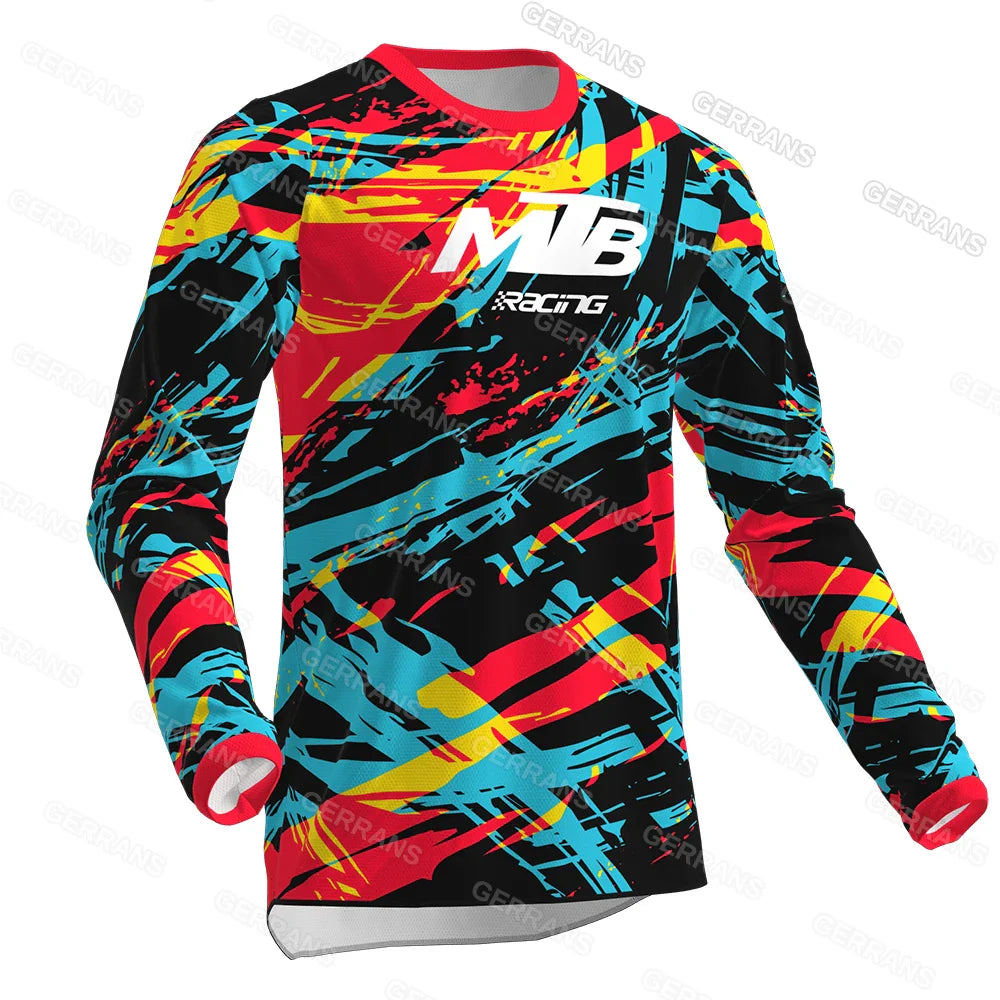 Mtb Downhill Jersey Mountain Bike T-Shirt Motorcycle Offroad DH Gerrans Mtb Jersey Motocross Shirt Sweatshirt Sportwear Clothing