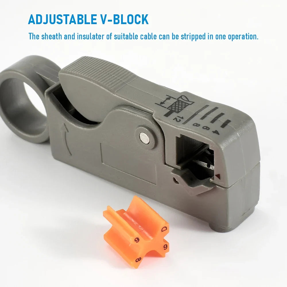 1PCS Ethernet Cable Stripper RJ45 Cat5 Cat6 Network Hand Tool Pliers Line UTP FTP Coax Coaxial Cutter Wire Stripping Tool