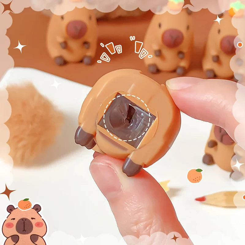Sacapuntas de Capibara Kawaii