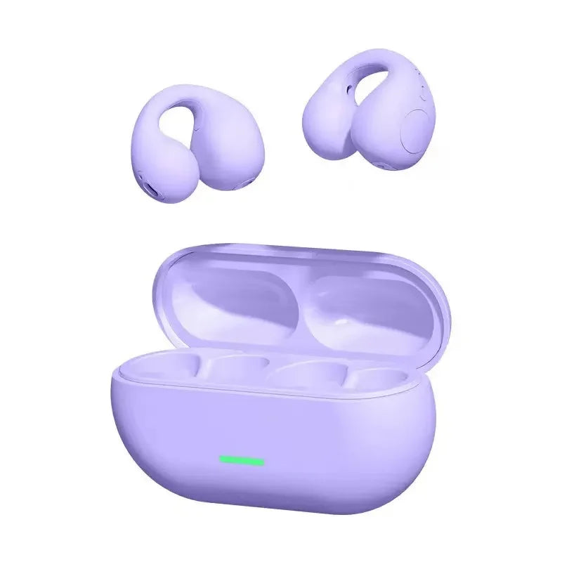 T75 Bluetooth headset 5.3 wireless bone conduction headset clip-on music sports game headset apply to smartphones