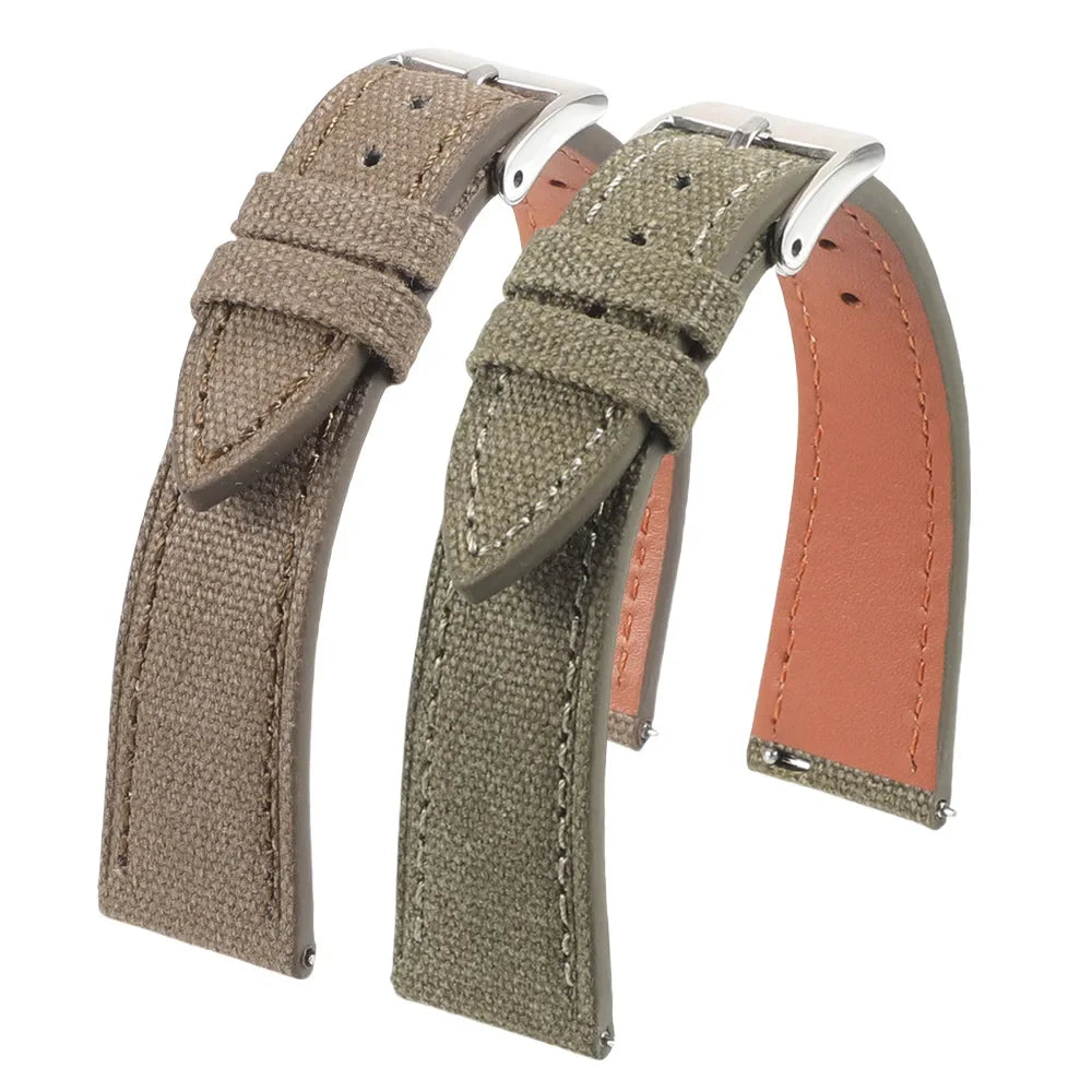Suunto Race, Vertical & 9 Peak Slim Canvas Band with Leather Lining