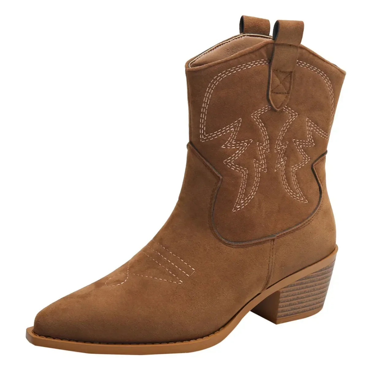 Unique Style: Embroidered Pointed Toe Boots
