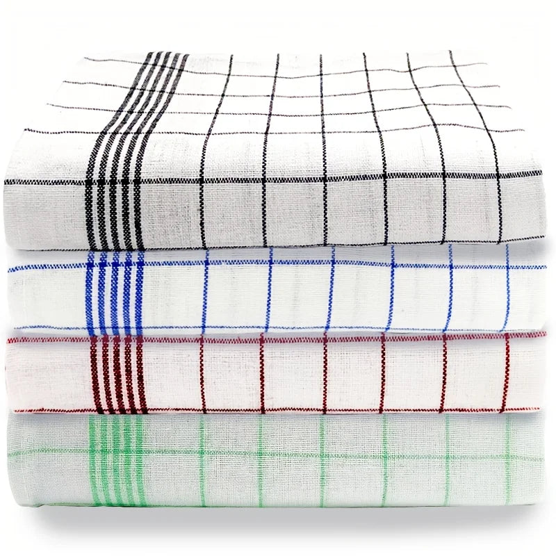 4Pcs, 45cm * 60cm, Multi-Colored Checkered Kitchen Dishcloths, Cleaning Cloths, Multi-Functional Kitchen Towels