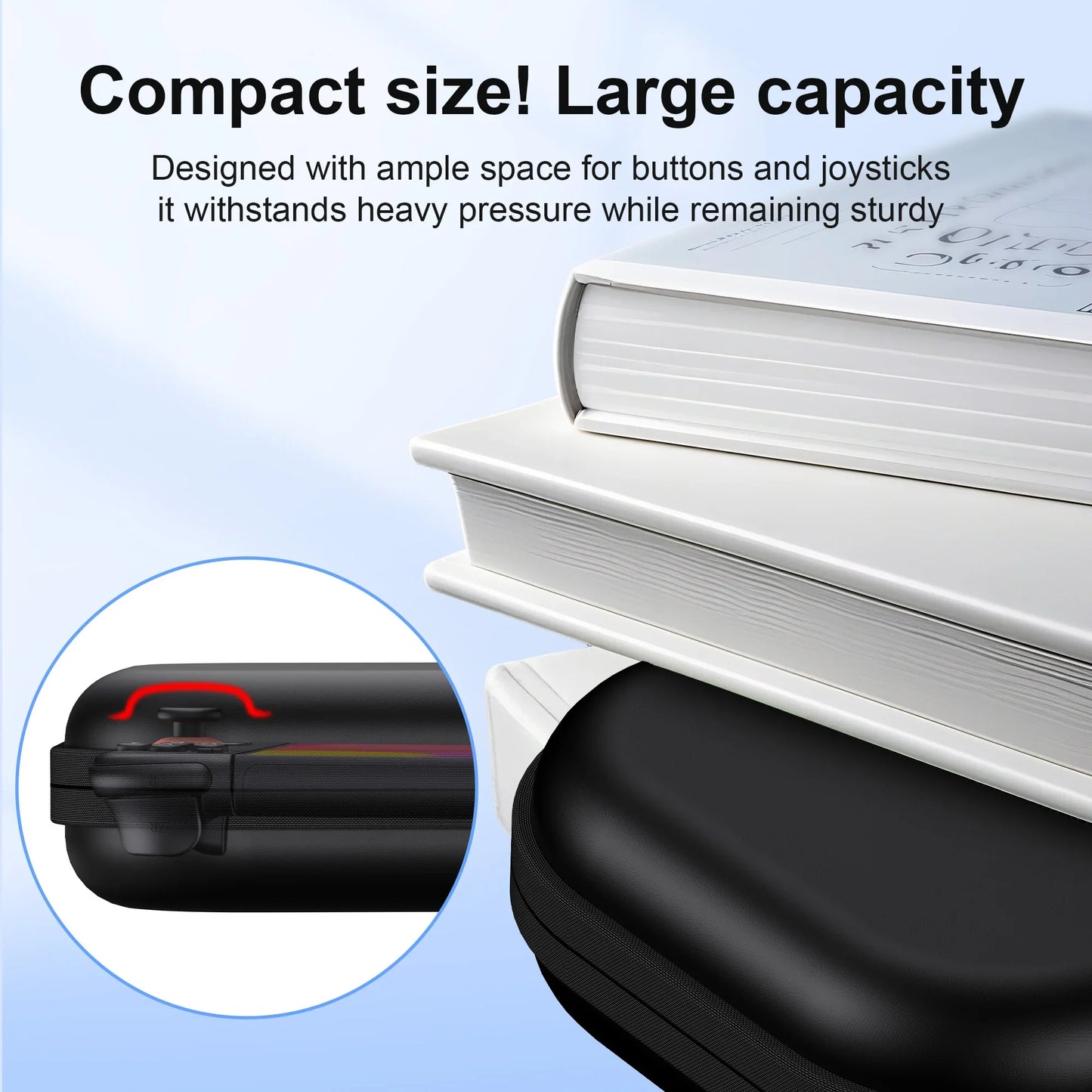 Portable Game controller Storage Bag for Nintnedo Switch 2 Hard Carrying Case Shockproof PU Cover for Switch 2 Game Console