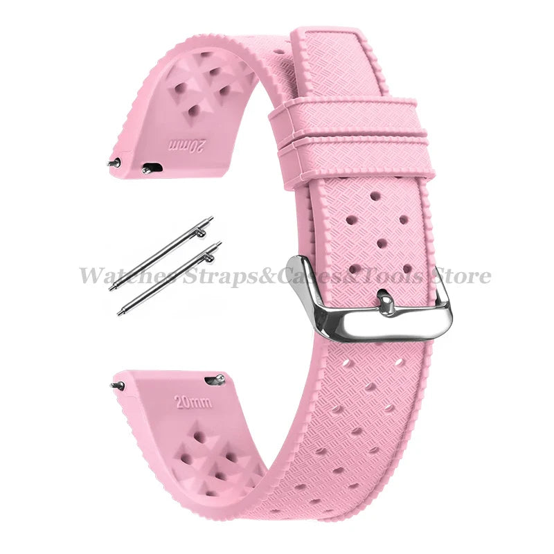 Samsung Galaxy Watch 7, 6, 5, 4 & FE Tropic-Style Silicone Band