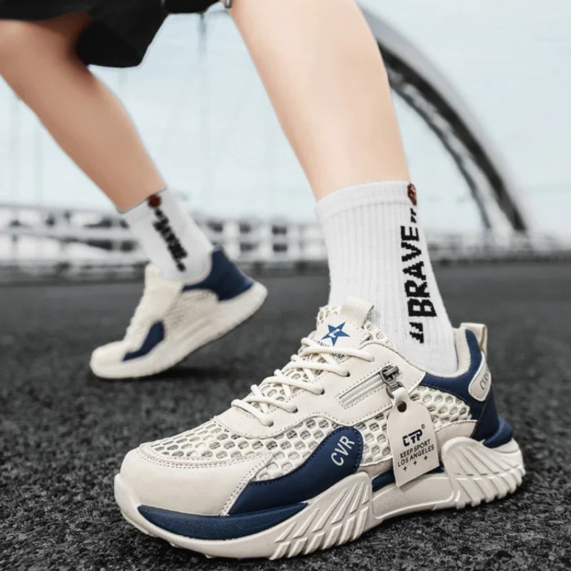 Men's Shoes Designer Luxury Outdoor Running Shoes Soft Sole Non Slip Breathable Tennis Shoe Fashion 2026 New Men Sneakers Spring