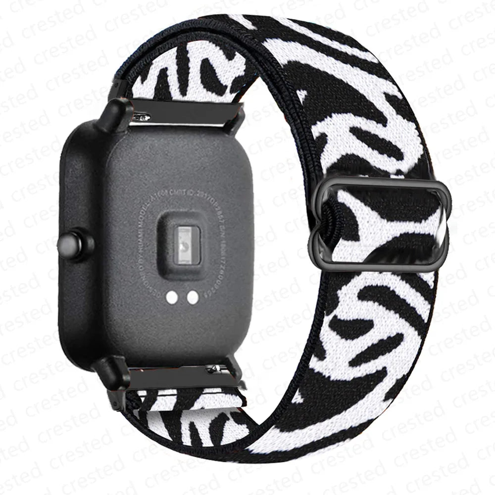 Motorola Moto Watch Stretch Nylon Loop Band with Slide Buckle