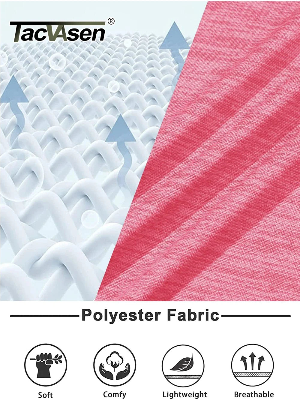 TACVASEN Summer Quick Dry V-Neck T-shirts Womens Short Sleeve Workout T-shirts Athletic Pullover Tops Lightweight Casual Sport T