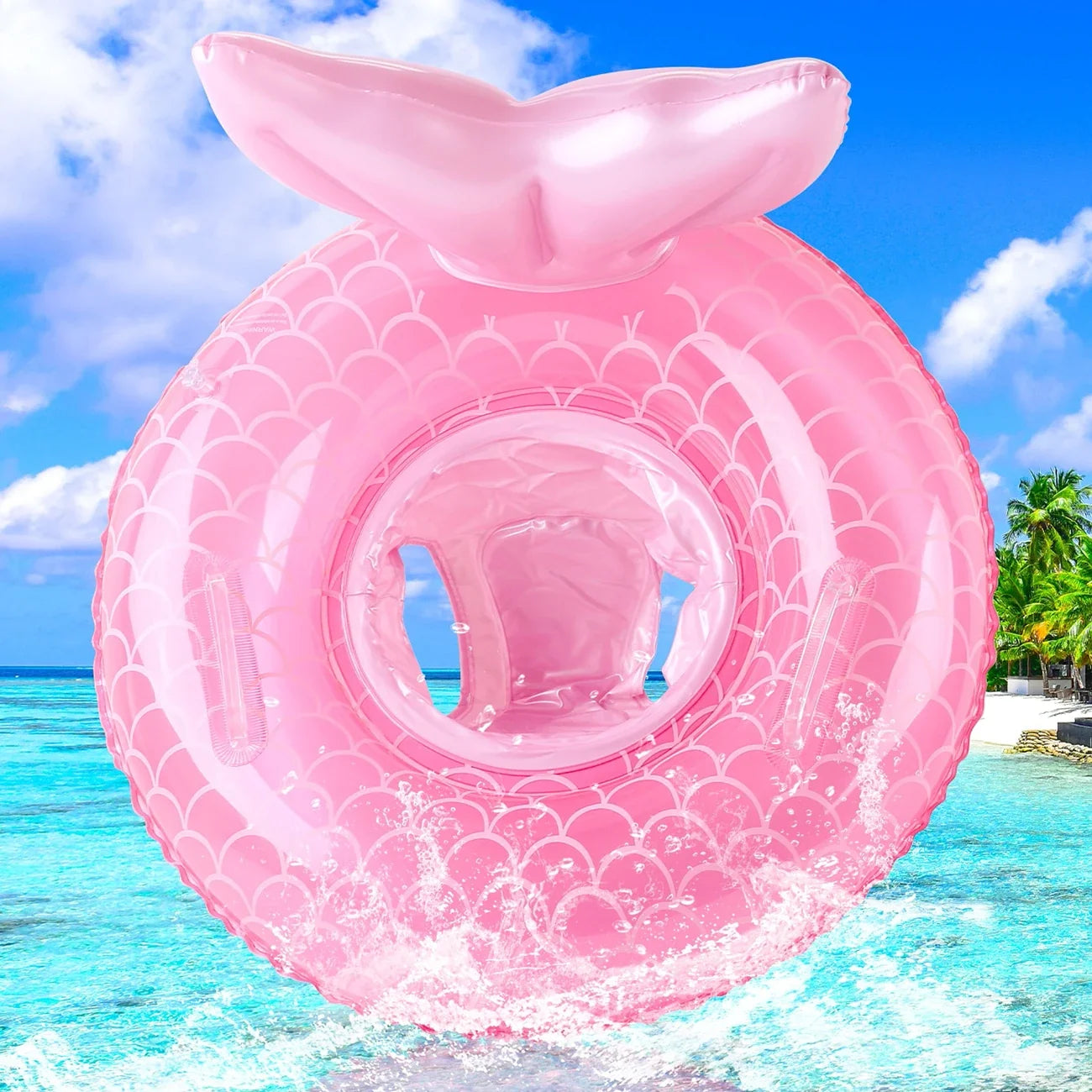 Safe and Secure  Mermaid Baby Swim Float