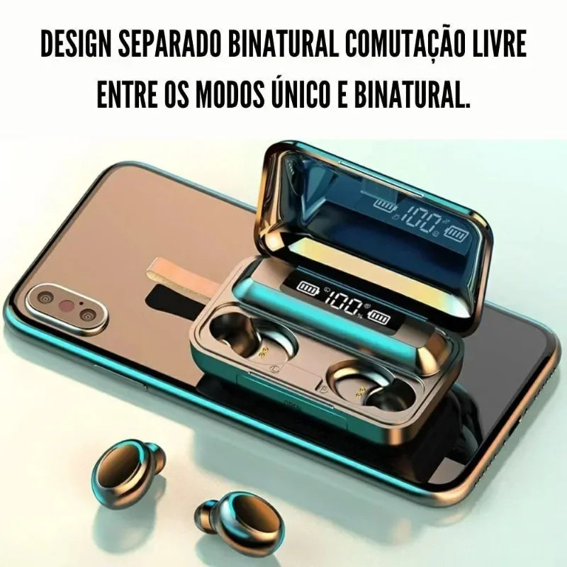 Bluetooth Headphones 9D Stereo High Bass Sport Earphones Handfree Touch Control Tws Wireless Earbuds Headset