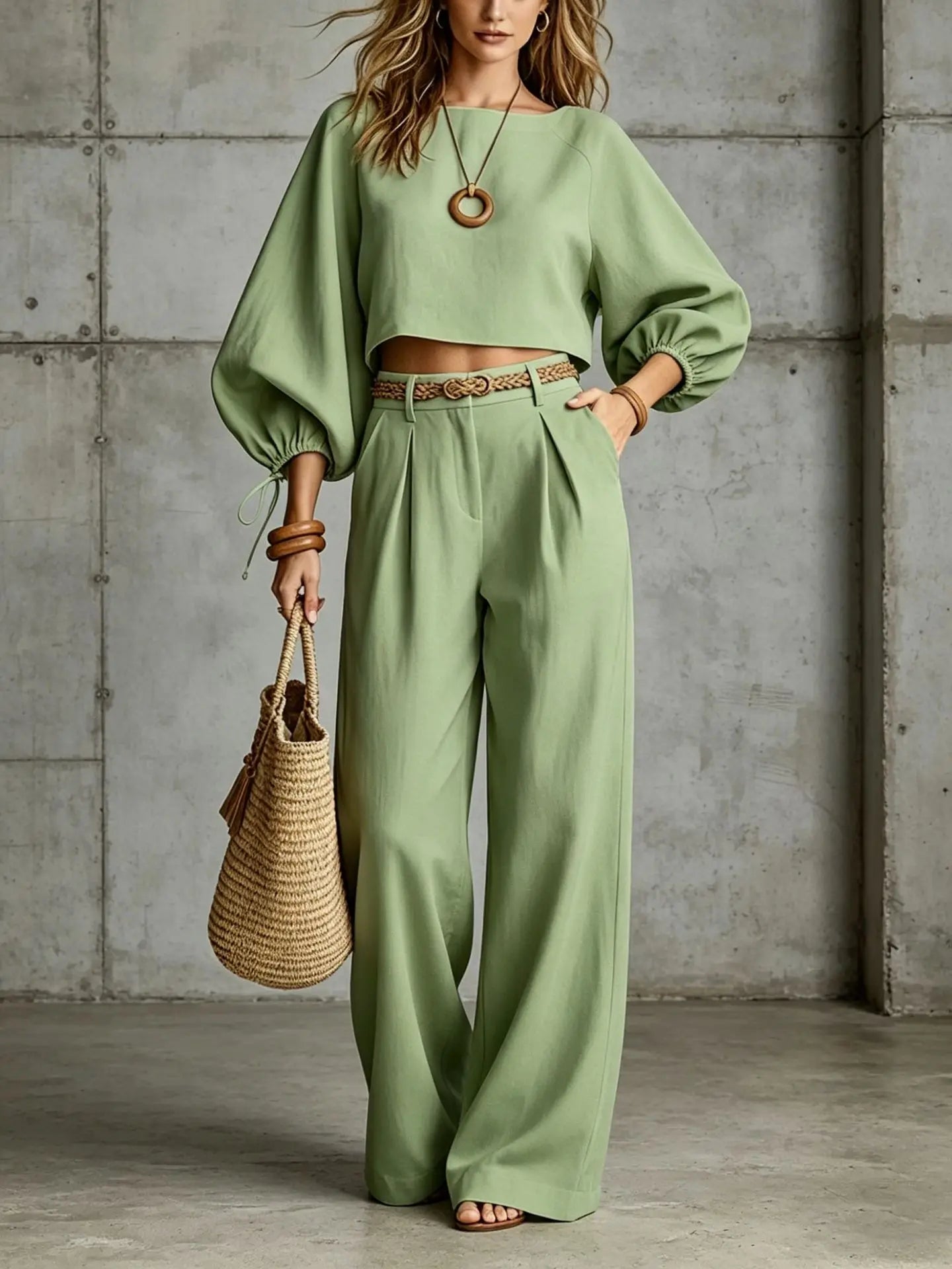 Summer and Autumn New Casual Women's Wear in Europe, America, and Europe Large Loose Cotton Hemp Casual Pants