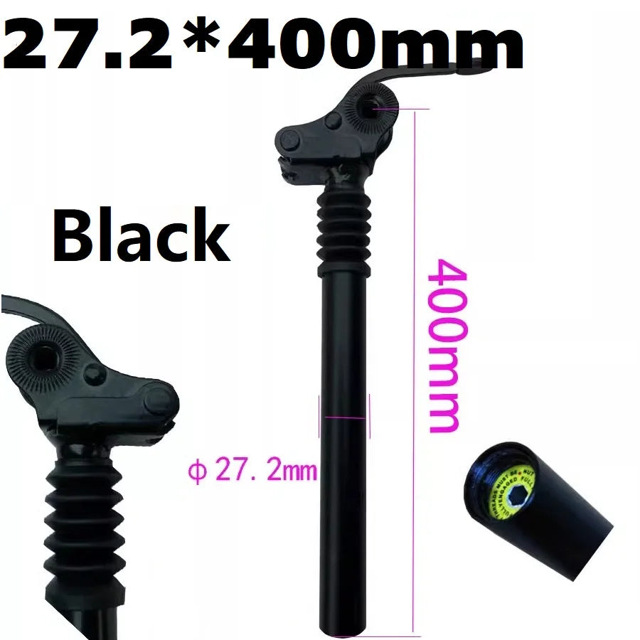 Electric Folding Bike E-Bike Shock Seatpost 25.4mm 27.2mm 28.6mm 31.8mm 33.9mm Bicycle Folding Flipped Shock Absorber Seat Post