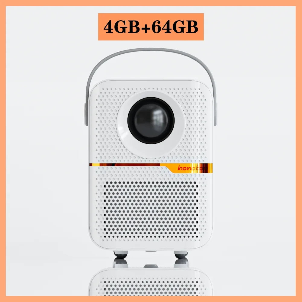 HONGTOP P10 Smart 4K Android WiFi Portable 1080P Home Theater Video LED Bluetooth Mini Projector 4GB 64GB Android 10  Projector