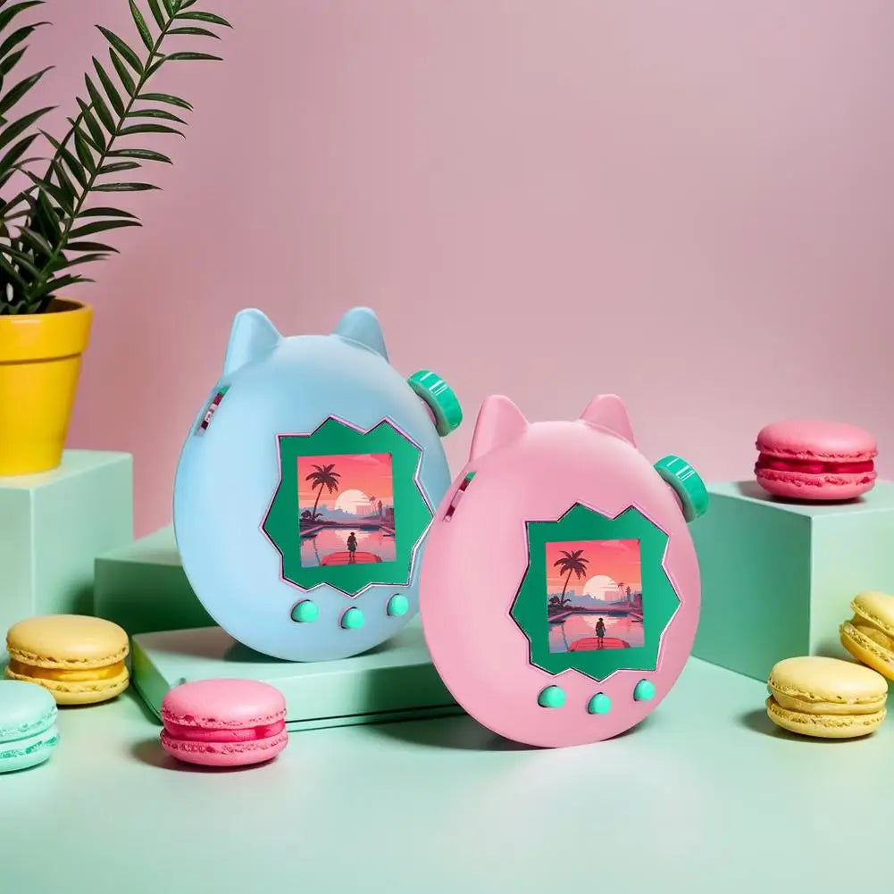 For Tamagotchi Paradise Silicone Full Cover Case Non-Slip Liquid Silicone Cute Protective Cover Soft Shell Game Accessories