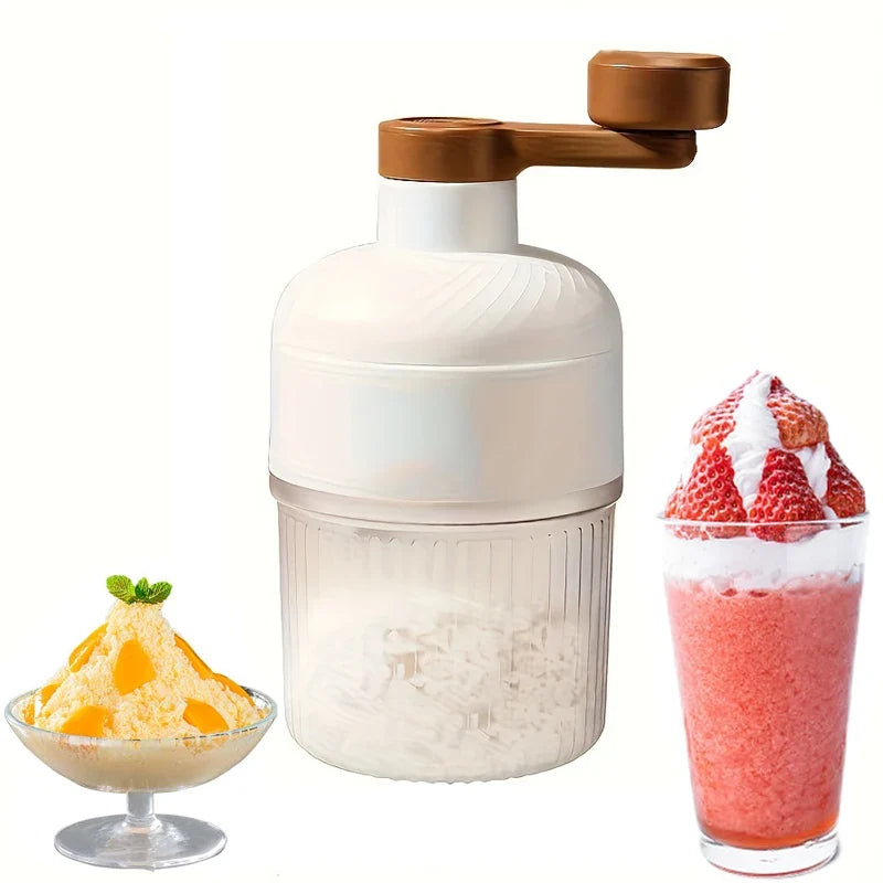 Manual Ice Crushers Shaved Ice Machine Small The Smoothies Machine Unplugged The Ice-making Box Household Hand Portable Crusher