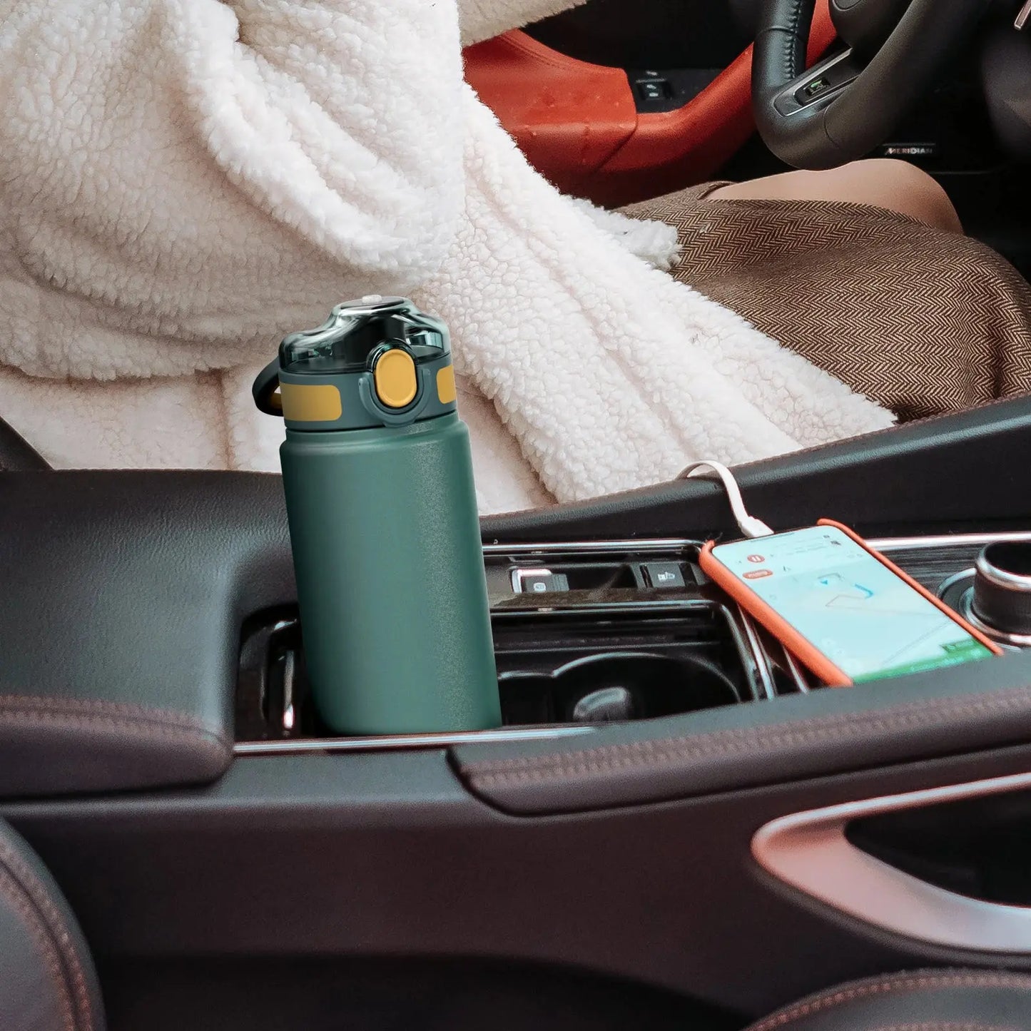 Thermos Bottle with Straw 600ml 720ml Stainless Steel