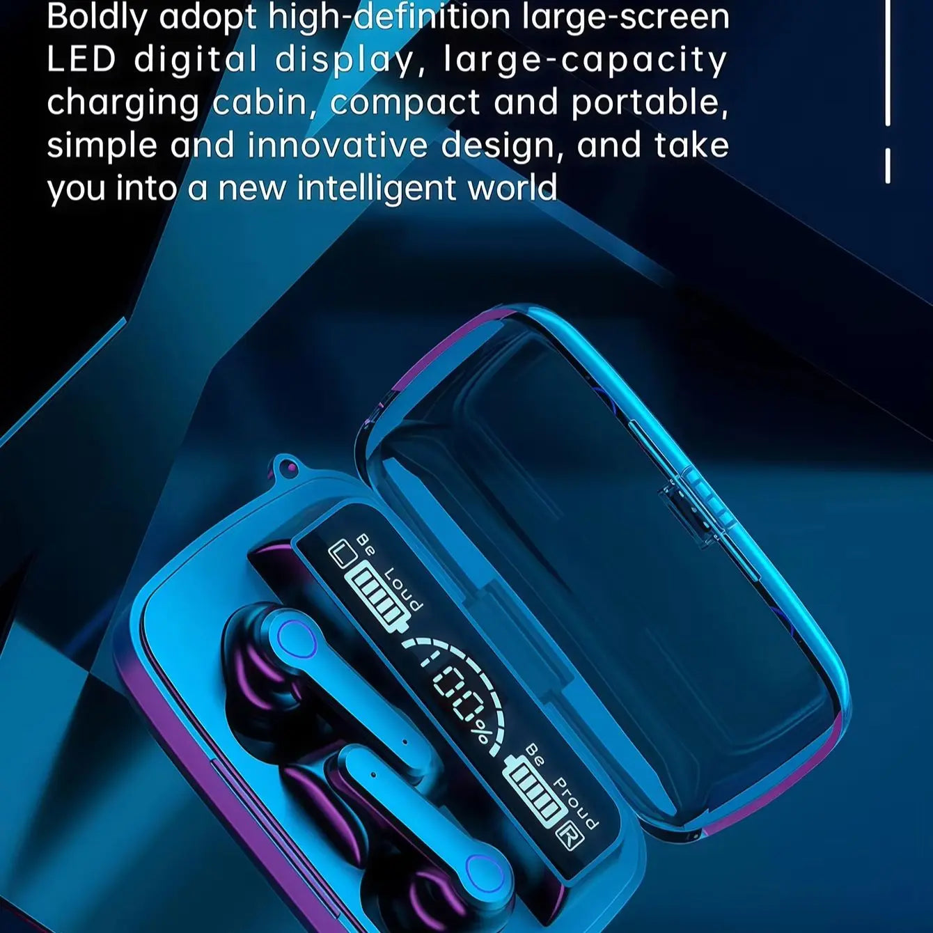 Bluetooth Earbuds In-Ear Large Battery Long Lasting Wireless Headphones Comfortable Fit Noise Isolation Great Sound Quality Perf