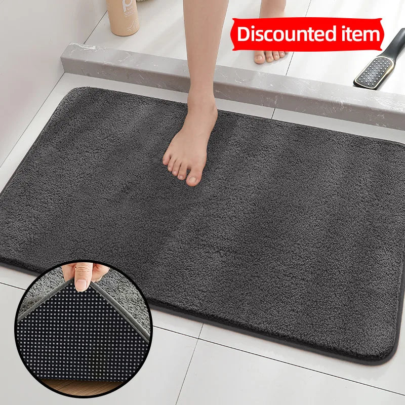 Non-slip Hollow Bath Mat, Foot Massage Shower Mat, Quick-drying Bathtub Mat for Bathroom, Hotel & Floor, Grey