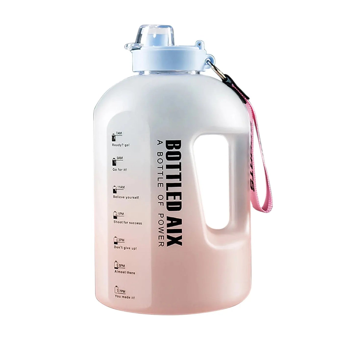 Stay Hydrated  Large Capacity Water Bottle with Time Markers