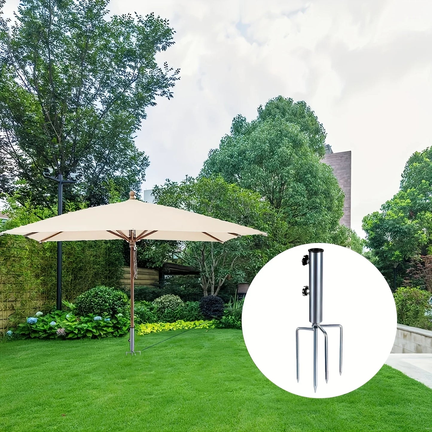 Camping Tent Frame with Ground Pegs - A Sturdy Frame Suitable for Patio, Garden, Beach and Outdoor Use.