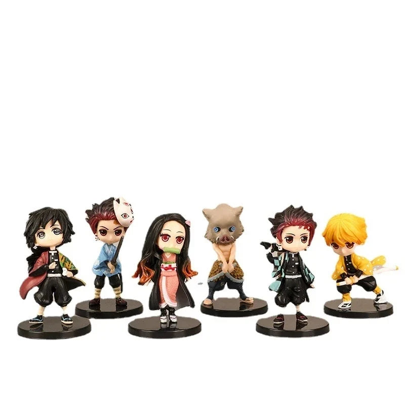 Demon Slayer Figure Mystery Box Anime Collectible Kimetsu No Yaiba Action Figure Random Character Gift For Fans Tanjiro Nezuko