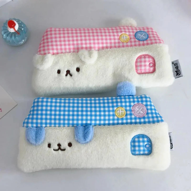 Estuche de lápices "Casa de cachorros kawaii"
